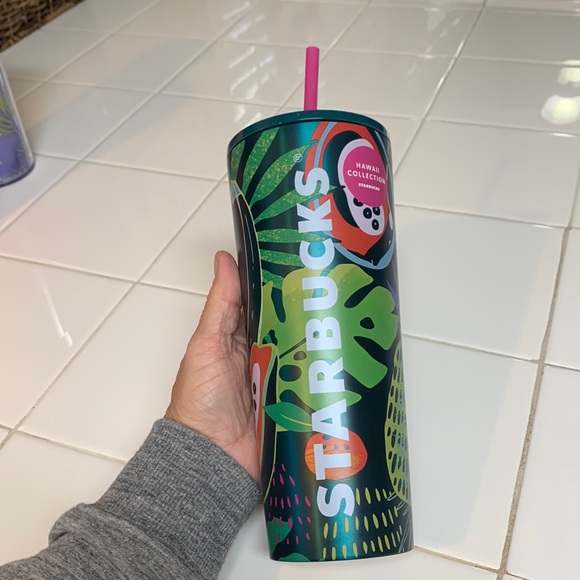 Starbucks Other - 24oz NWT Hawaii Collection Starbucks steel cold cup. Tropical print